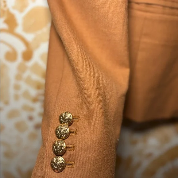 J. Crew Schoolboy 100% Wool Women’s Blazer Size 0 Tan Camel Academia Neutral - Picture 6 of 7